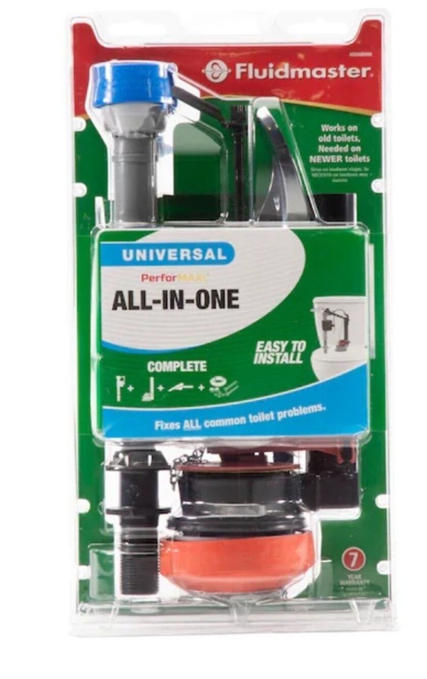 Fluidmaster Universal Complete Toilet Repair Kit 400ARHRK Fill Valve Flapper 10"
